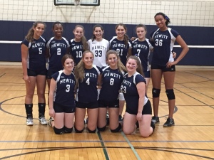 The varsity volleyball team Credit: Melissa Stoller (Mother of Jessie Stoller'17)