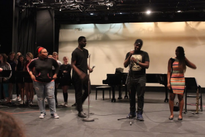 The French Heritage Students Performing. Credit: Mr. Kochyan