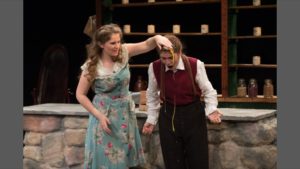 The memorable egg scene with Cali B. '19 and Julia G. '18 Source: Hewitt School Twitter