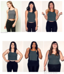 Brandy Melville “one size fits all” Source: Buzzfeed